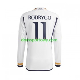 Koszulka Real Madryt Rodrygo Goes 11 Domowe Koszulki Piłkarskie 2023-2024 Długi Rękaw